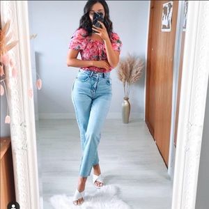 H&M White Square Toe Heels